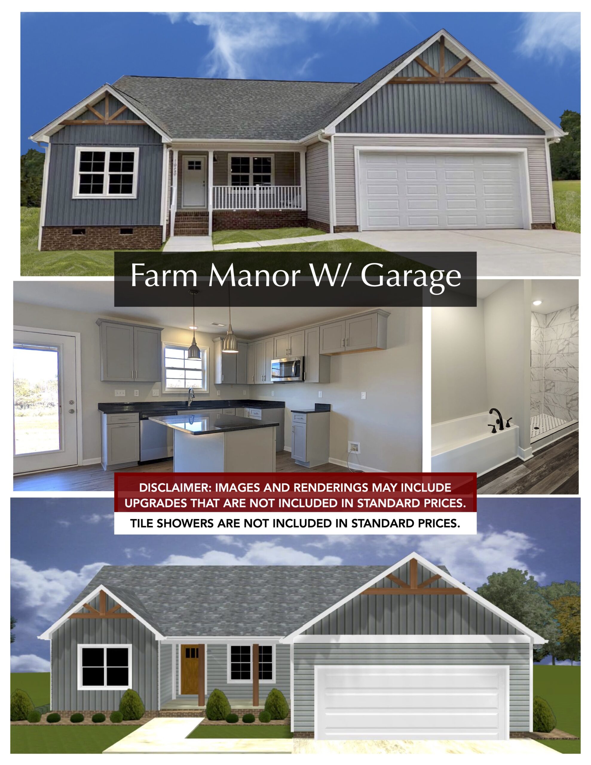 the farm manor plan with garage